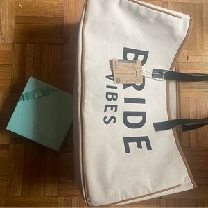 Bride vibes bag for bachelorette weekend! Tote or weekend bag!
